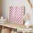 Abstract Pink Plaid Pattern Modern Unframed Art Print