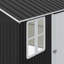 12ft W x 10FT D Metal Apex Roof Garden Tool Shed