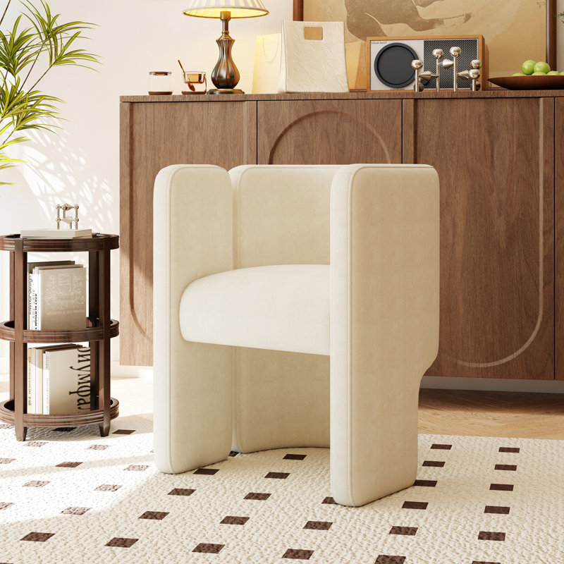 Fauteuil Beall, Beige