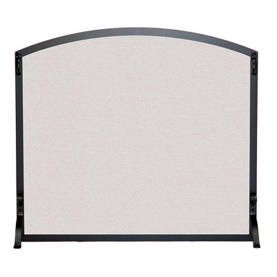 Small Flat Fireplace Screen With Arched Top