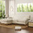 Harbor 88" Wide Reversible Sofa & Chaise with Ottoman