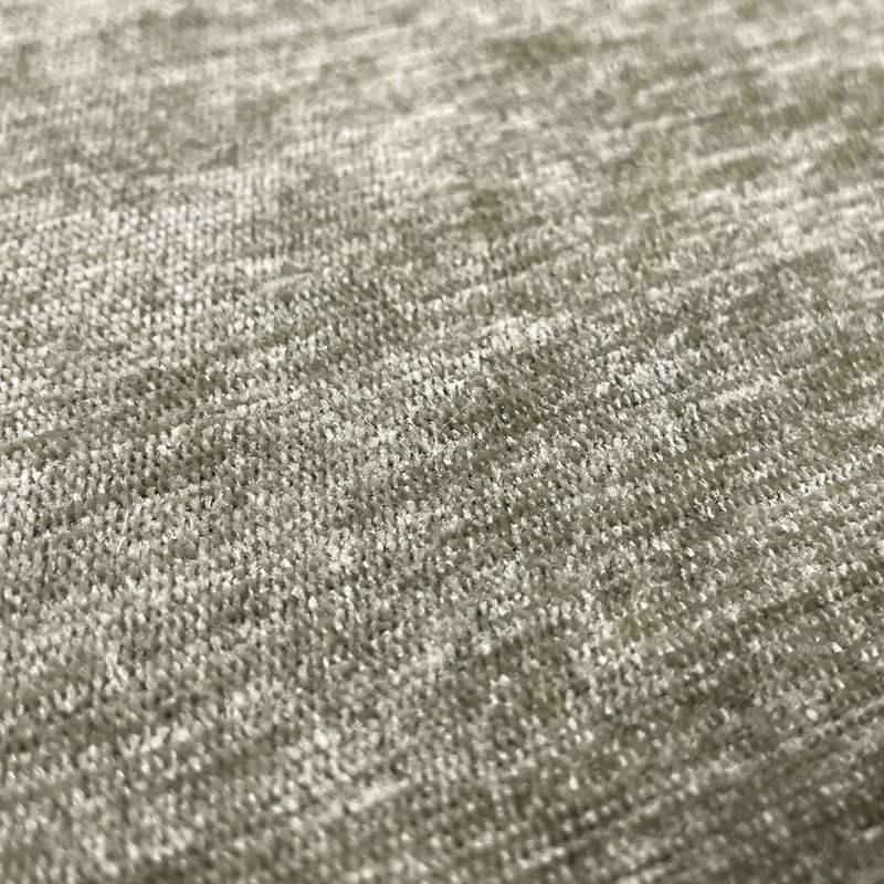 Banc rembourré Ichika, Chenille vert olive