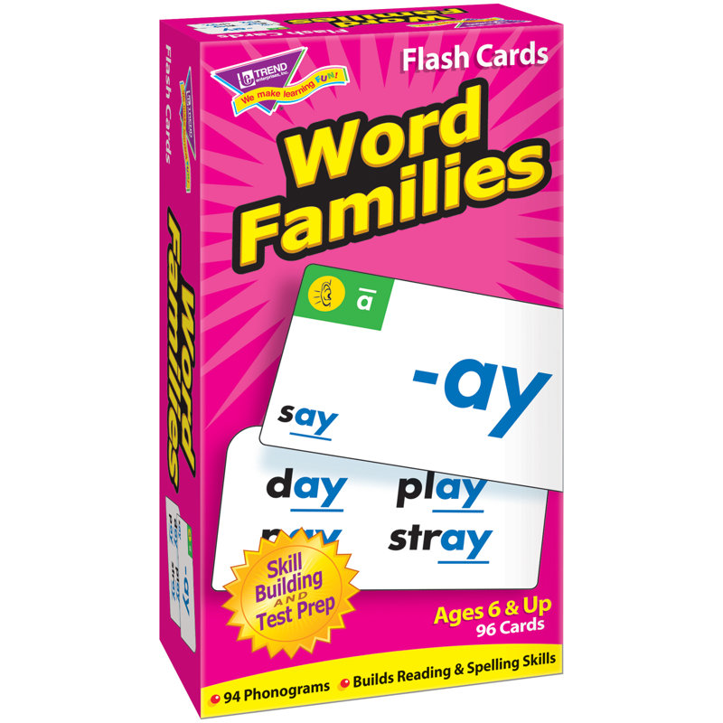 Entrées flash de familles de mots