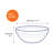 Gigogne Tempered Glass 9 Piece Nested Mixing Bowl Set