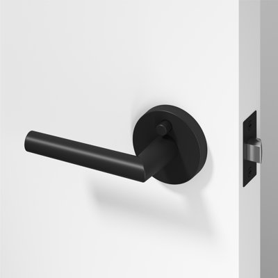 Poignée de porte Stark Design moderne dissimulé pour (lit et salle de bain) - Style minimaliste élégant en noir mat