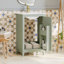 Petit meuble-lavabo moderne de 20 pouces avec lavabo en céramique et 1 porte à fermeture douce