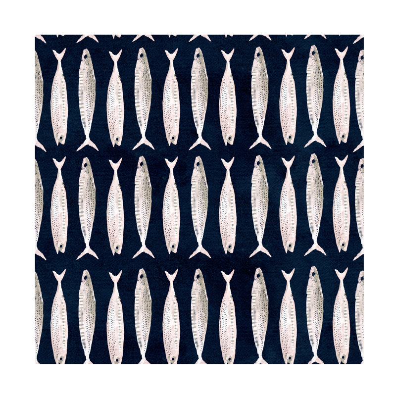 " Fish Pattern I ", 18" H x 18" W