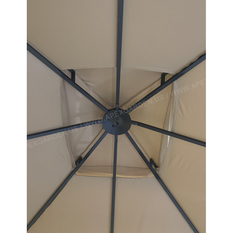 Melody II 10 ft. x 12 ft. Gazebo with Mosquito Net