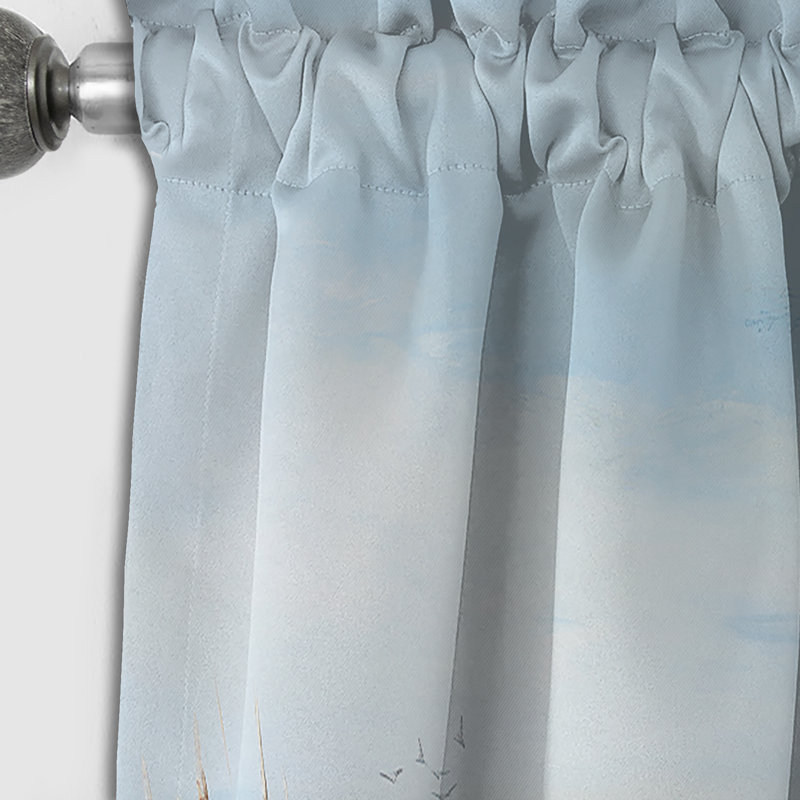 Coastal Ocean Charm In Winter - Coastal Blackout Curtain - 1 Panel, 52" W x 84" L