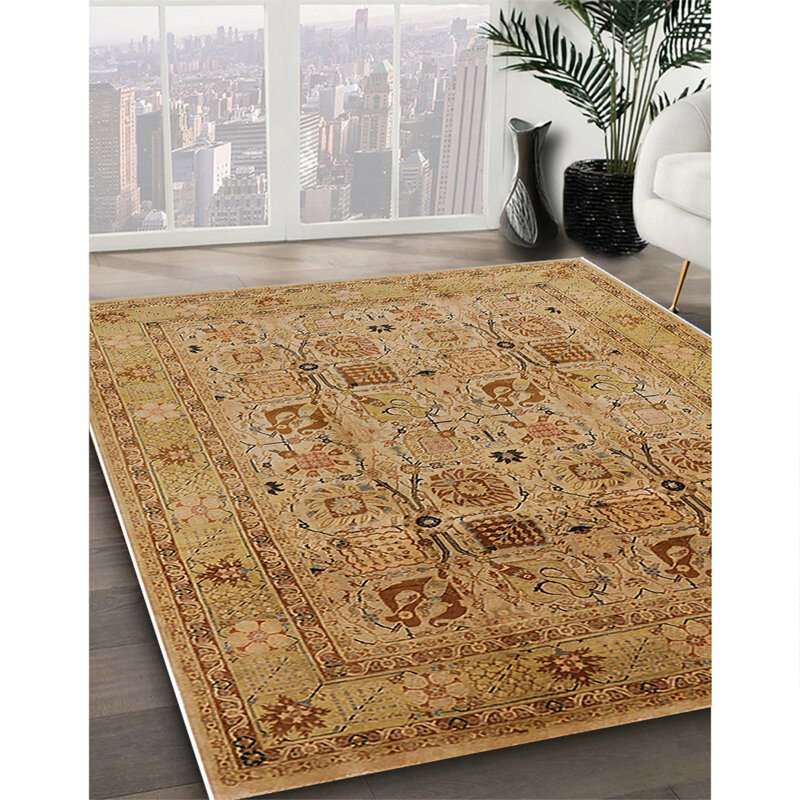 Tapis oriental jaune, Rectangle 7 pi x 9 pi
