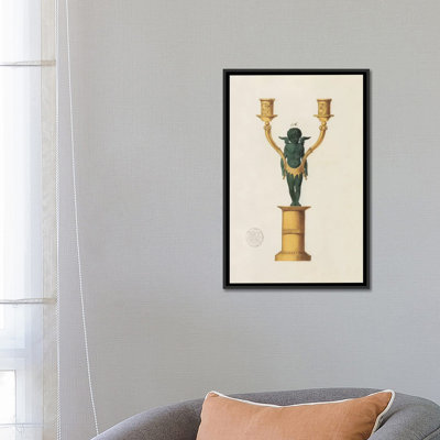 « chérubin candélabre », reproduction sur toile