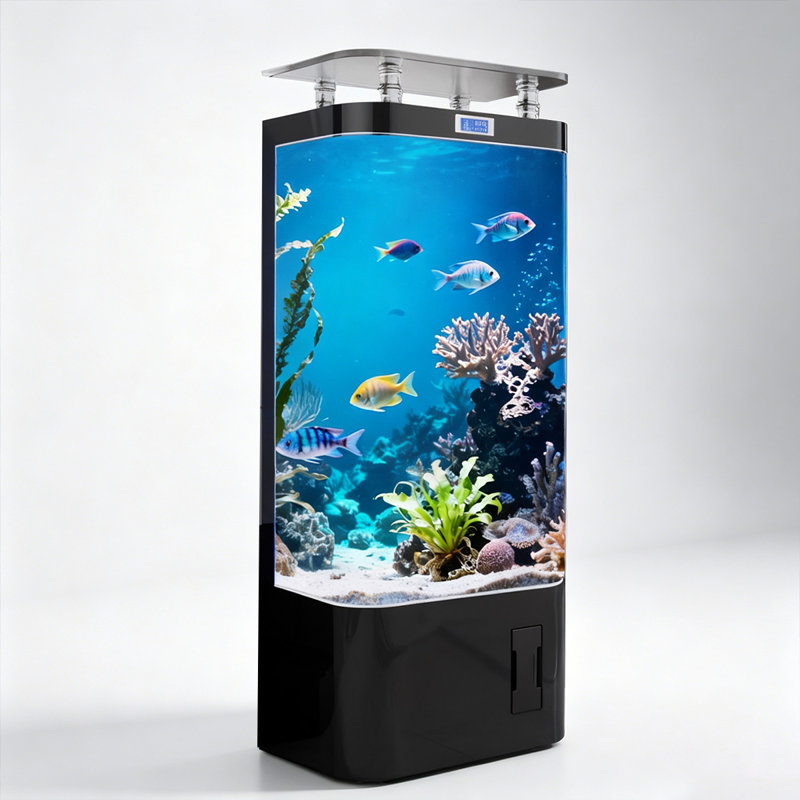 Aquarium moderne 35-45 gallons en bois manufacturé Eco, 23.62, Black
