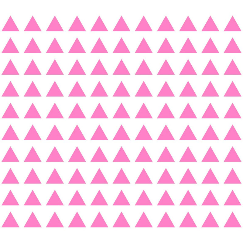 Abstract Non-Wall Damaging Wall Decal, Pink, 2.63" H x 3" W x 0.6" D