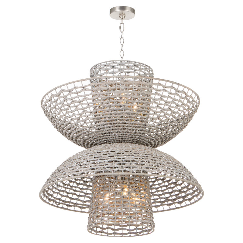 Masasa 6 - Light Iron Dimmable Geometric Chandelier
