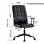 Chaise de bureau pivotante avec accoudoirs-129105580