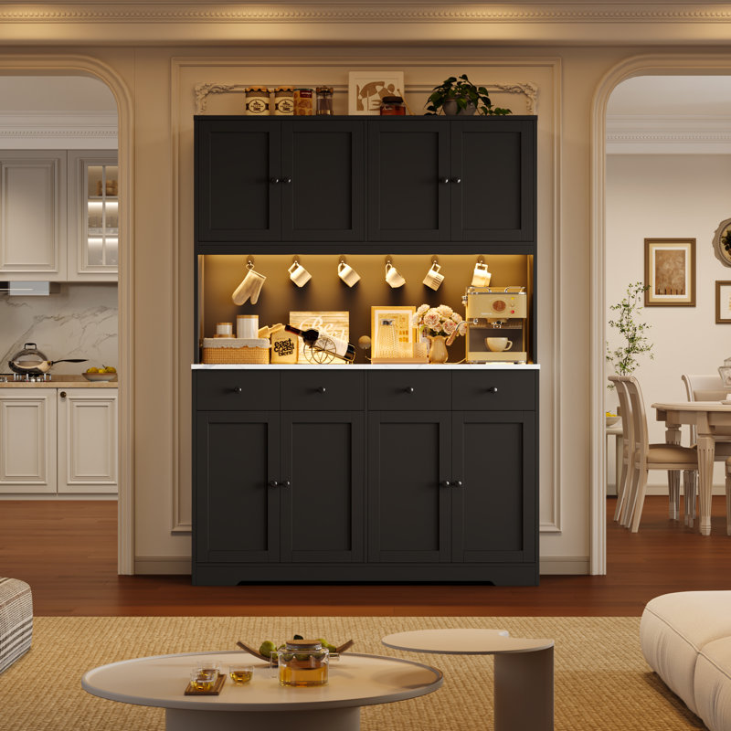 Garde-manger 72,4 po, Noir mat