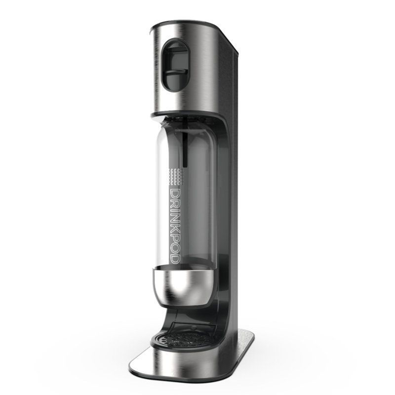 Machine à eau gazeuse en acier inoxydable Drinkpod de qualité supérieure Comprend 3 bouteilles