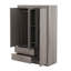 3-Door Mirror Wardrobe With Shelves-1672888594