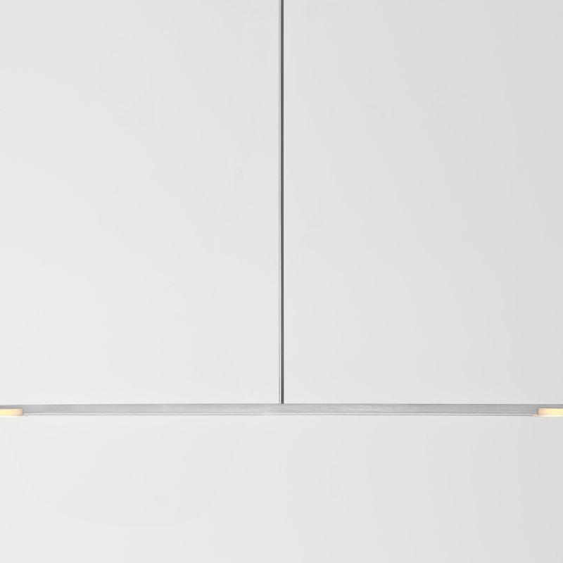 Virga 1 - Light LED Pendant, Brushed Aluminum, 2700K