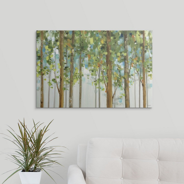 «Forest Study I» par Lisa Audit - reproduction, H 20 po x l 26 po x P 1 po, Cadre noir