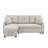 76.5" Linen Blend Upholstered Sectional with Pull-Out Bed and Chaise Storage-1398714607