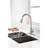 Pull Down Stainless Steel Kitchen Faucet - Brushed Nickel High Arc Single Handle Tap For Efficient Water Management Out Level Sink With 360 Rotation Feature