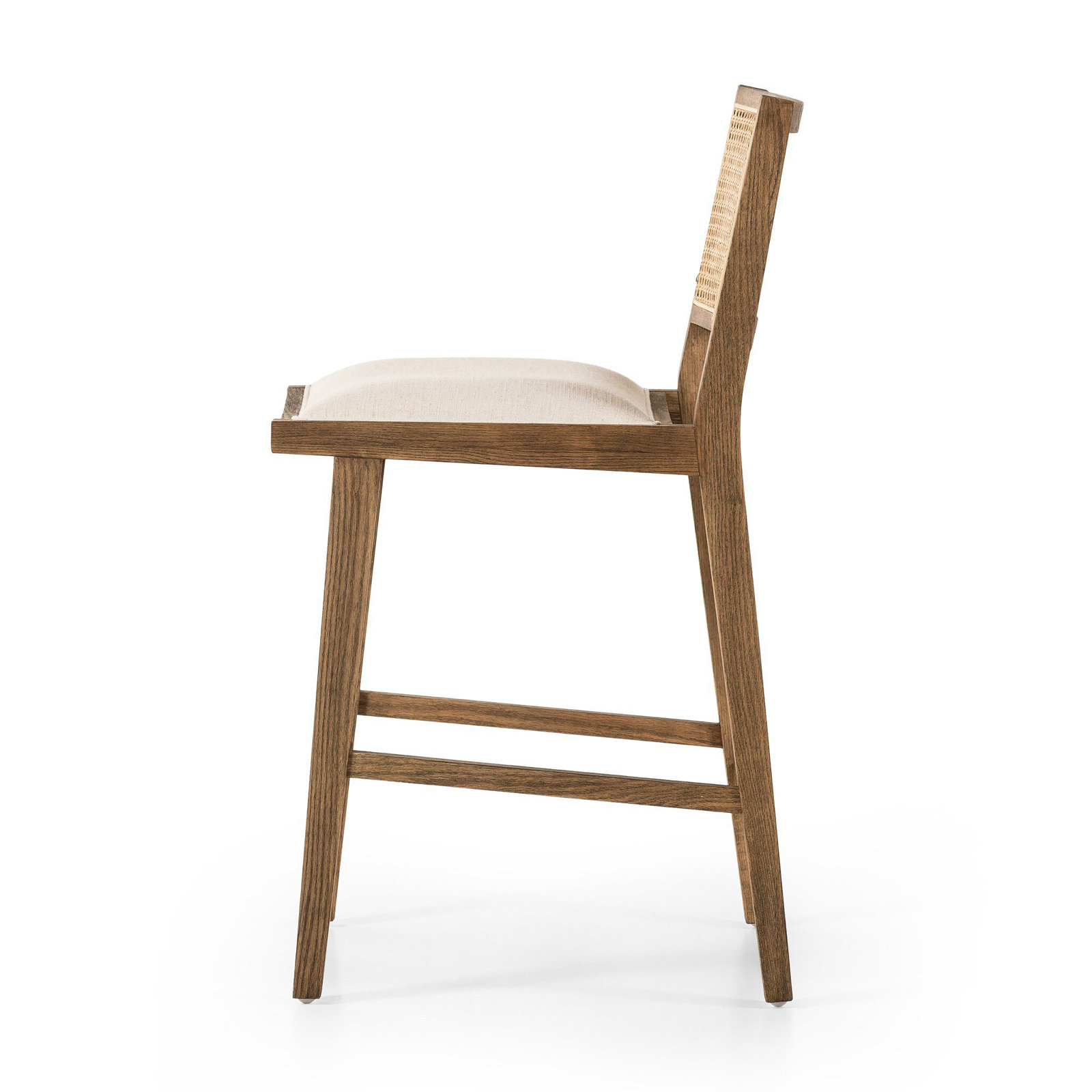 Miraz Bar and Counter Stool, Counter Stool (27” Seat Height), White Polyester Blend