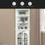 Armoire de rangement d'angle, bibliothèque autoportante de 63,3 po de hauteur avec portes et tablettes réglables, vitrine d'angle à 5 niveaux pour le salon, le bureau, la salle à manger, blanc