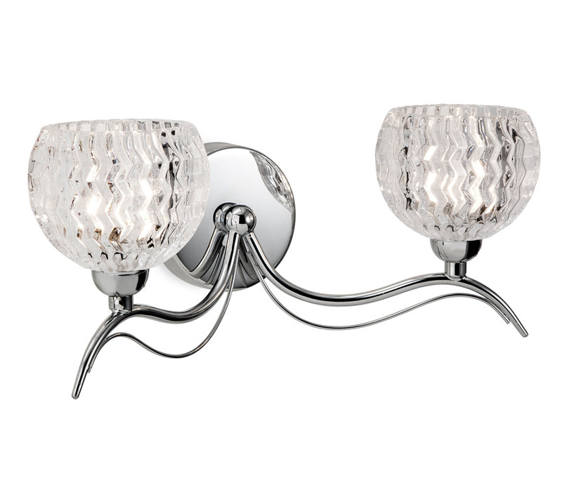 Blanche Chrome Armed Sconce