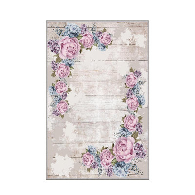 Antibacterial Hall Carpet, 39.4 x 59.1 inches | 100% Polyester, 0.4 in Pile Height, Non-Slip PVC Felt Dot Underside | Machine Washable, 3D Digital Printing, Durable & Stylish for Modern Home Décor
