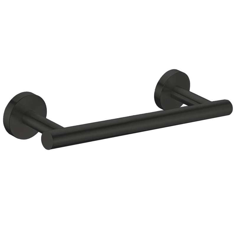 Barre à serviettes TB01-12 ", Noir mat, H 3,15 po x l 9 po x P 3,15 po