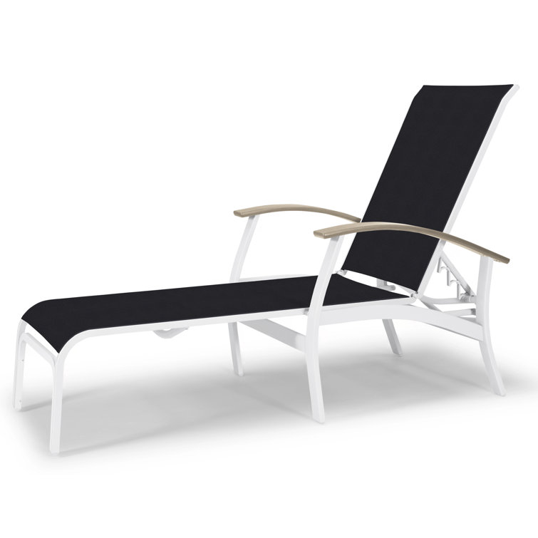 Askar Outdoor Rust-Resistant Metal Chaise Lounge