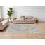 Tapis abstrait beige et brun 7 pi x 10 pi
