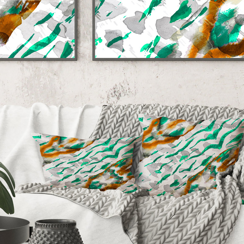 Abstract Throw Pillow