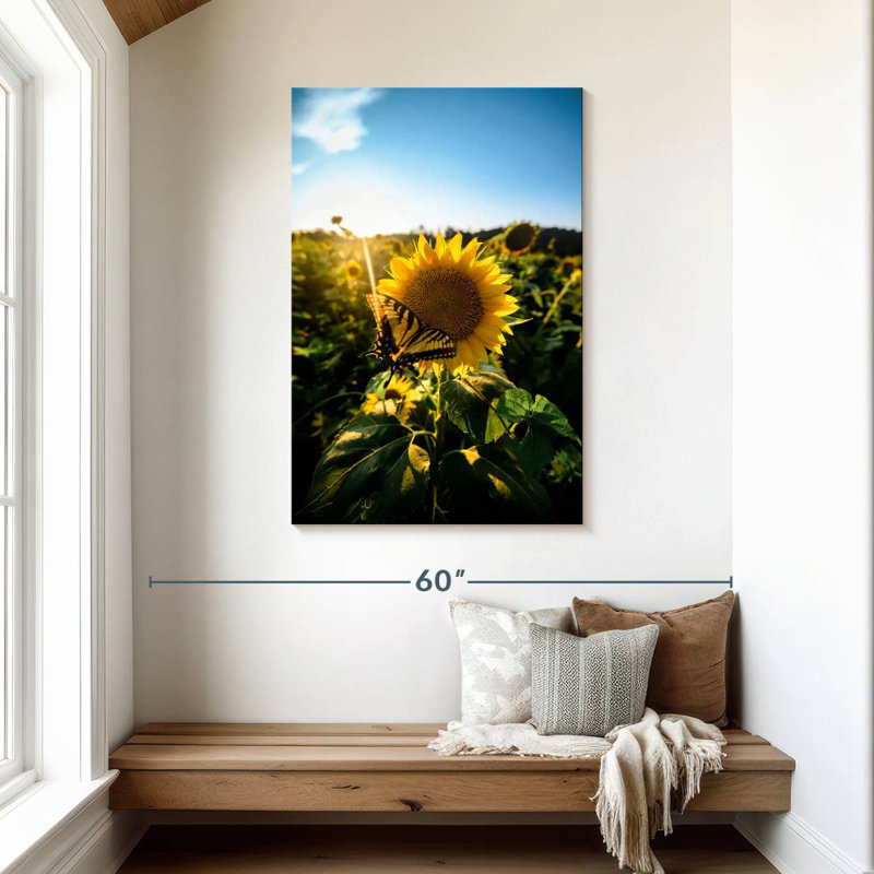 Harnek tournesol amour, H 45 po x l 30 po
