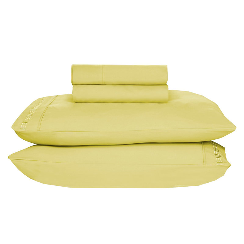 Ensemble de draps en microfibre Paarizaat 9900 Series, Jaune, Grand