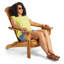 Acacia Foldable Outdoor Adirondack Chair