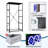 4 Drawer Dresser for Bedroom, Narrow Chest of Drawers, Wooden Top and Study Iron Frame 18"x37.5"-(WxH)