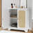 Laneyah Accent Cabinet with Rattan Doors & Adjustable Shelf