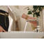 Robinet de lavabo pour salle de bain à poignée simple avec drain Moen Flara Motionsense Wave-73783575