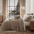 Wonderful 3 Pieces Quilted Teddy Fur Comforter Set-106861811-106861809