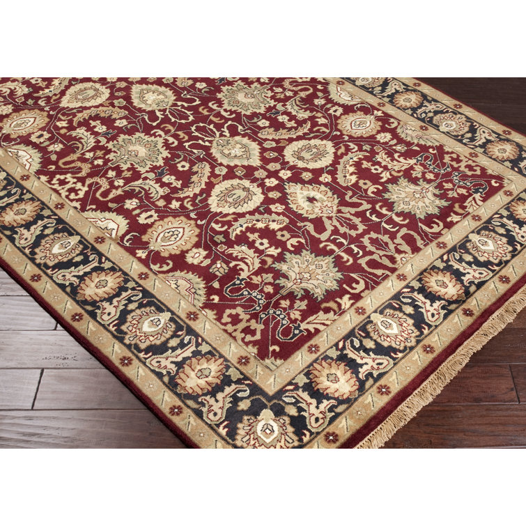 Tapis en laine noué à la main Barlett