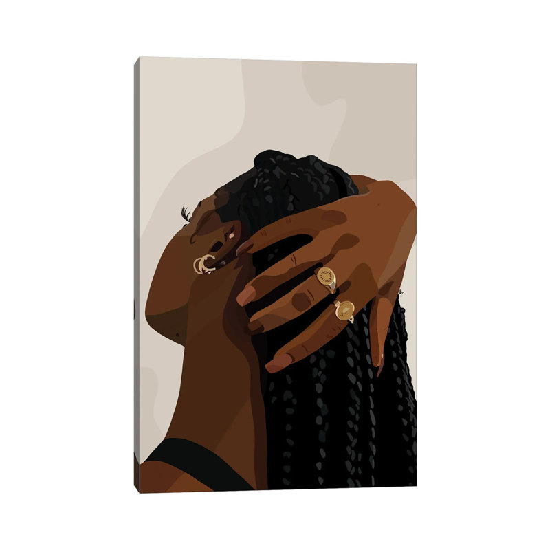 «Let Your Hair Down» - Giclée sur toile tendue avec châssis, H 18 po x l 12 po