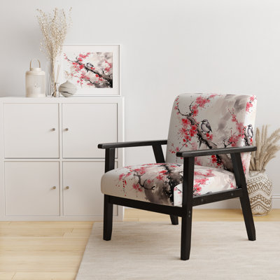 Chaise d'appoint rembourrée japonaise