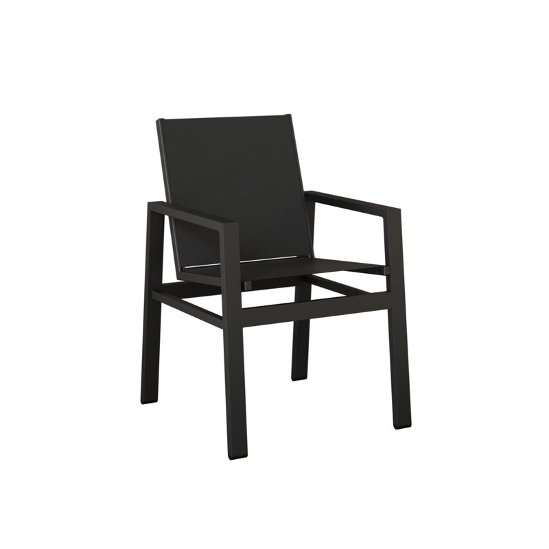 Chaise berçante Vida de Berlin Gardens, Aluminium noir mat, Noir