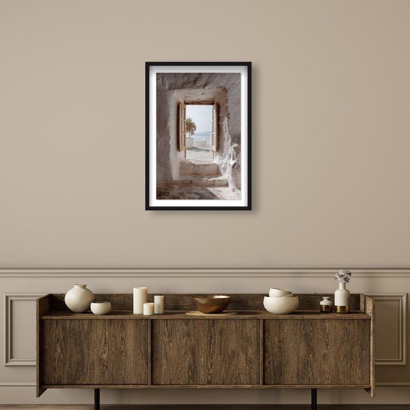 Mortar Meditation Print by Oliver Gal, 37.5"H x 25.5"W, Black Shadowbox