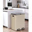 GallonStainless Steel Trash Can, Dual Compartment, Metal Kitchen Step Recycle Bin, Metal Double Dustbin, in-Home Garbage Rubbish Can, Removable Liner Buckets-101388189-87974606