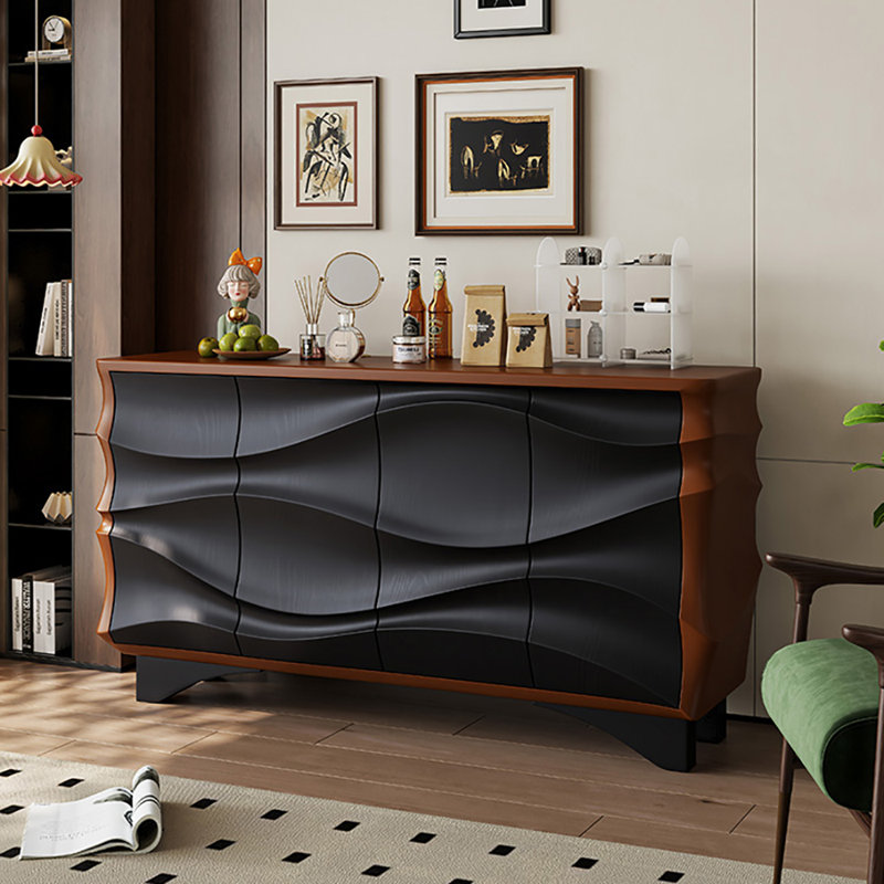 Art Design Sideboard, Saddle Brown/Black