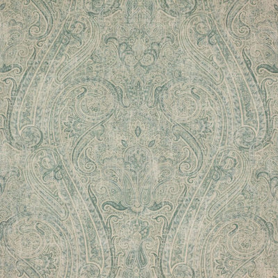Alcantara Suite Paisley Jade Linen Fabric