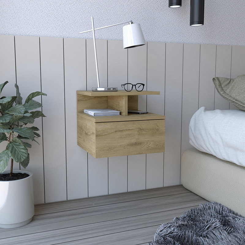 Table de chevet Kathry, Beige